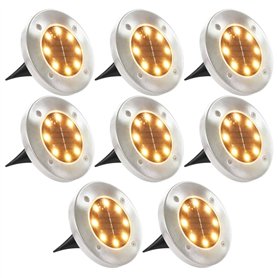 Lot de 8 Lampe Solaire Extérieur