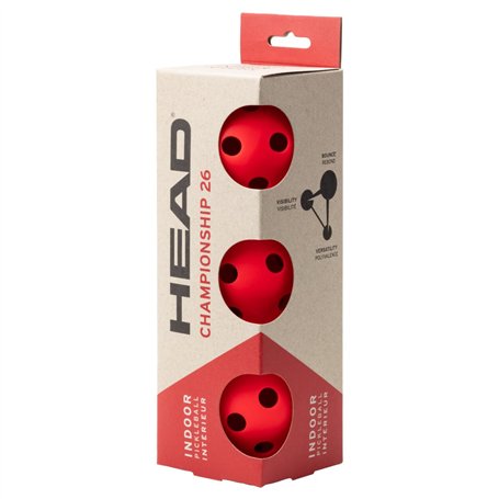 HEAD Pack de trois balles de Pickleball Championship Indoor modèle 2024