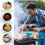 WinGluge Spatule Cuisine, Pizza Enduit Ustensiles de Cuisine Inox, Spatule en Bois Extra Large Barbecue Spatules pour Grillades,