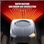 EONDEVO Chauffage de Voiture 3 en 1, 12V Dégivreur de Voiture à Chauffer Rapidement avec Boule Universelle Réglable et Deux Mode