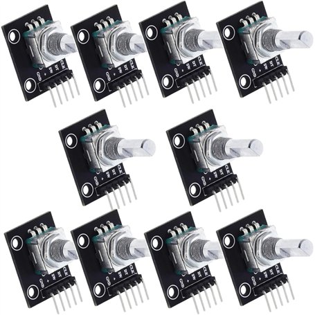 KY-040 Lot de 10 encodeurs rotatifs à angle rotatif à 360 °