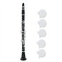 Alnicov Lot de 5 protège-pouce en caoutchouc pour clarinette - Convient à la plupart des clarinettes - Blanc