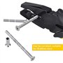 KLYNGTSK 16 PCS Kit de Connexion avec Boulon et Vis M4 pour Poignée de Porte - Vis de Liaison Meuble Nickelée avec Manchon pour 