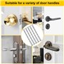 KLYNGTSK 16 PCS Kit de Connexion avec Boulon et Vis M4 pour Poignée de Porte - Vis de Liaison Meuble Nickelée avec Manchon pour 