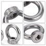 Écrou à Oeil de Levage M5 12Pcs Écrou à Anneau Femelle Acier Inoxydable Écrou Fileté Femelle en Forme Danneau de Quincaillerie p