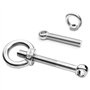 Écrou à Oeil de Levage M5 12Pcs Écrou à Anneau Femelle Acier Inoxydable Écrou Fileté Femelle en Forme Danneau de Quincaillerie p