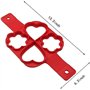 2 PCS Silicone Pancake Molds Moule à Crêpes Moule de Cuisson Braconnier à Oeufs Anneau Antiadhésif Moule