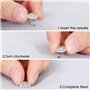 Têtes Claires Twist Pins,100 PCS Plastique Tête Tapisserie Épingle Housse Punaise de Lit pour Housses de Rembourrage Matelas Jup