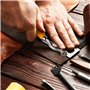 Outils de Couture de Roue de Traçage,2 PCS Marqueurs de Roue à Coudre avec Poignée en PVC et Bois Roue de Coupe Rotative à Point