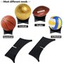 Support pour Ballon,Présentoir de Football Acrylique Support de Ballon de Rugby Clair Vitrine de Balle de Sport pour Ecole à la 