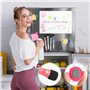 QOUBNIC A3 Tableau Blanc Magnetique, Tableau Magnetique Frigo avec 4 Stylos Marqueurs Et Effaceur, Tableau Aimanté pour Mémo, Pl