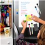 QOUBNIC A3 Tableau Blanc Magnetique, Tableau Magnetique Frigo avec 4 Stylos Marqueurs Et Effaceur, Tableau Aimanté pour Mémo, Pl