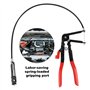 QOUBNIC 3 Pinces à Collier de Serrage Professionnelles, Pince à Ressort Col Droit 45° Flexible Auto pour Échappement/Eau/Huile O