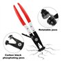 QOUBNIC 3 Pinces à Collier de Serrage Professionnelles, Pince à Ressort Col Droit 45° Flexible Auto pour Échappement/Eau/Huile O