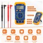 JOPHEK Fer a Souder, 60W Fer a Souder Electronique de Precision Kit Temperature Réglable 200~480℃, 5 Pointes de Rechange fer a S