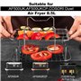 QOUBNIC Accessoires Air Fryer pour Ninja 10.4l, Supports de Friteuse à Air Comprimé pour Ninja Foodi AF500uk avec 6 Brochettes à