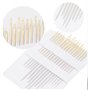 Lot de 3 anneaux ronds en bambou pour broderie au point de croix Avec 1 aiguille guide-fil et 1 coupe-fil - 3 tailles - Pour tra