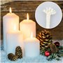 Lot de 2 mèches en coton tressé de 4 mm pour lampes à huile, lampes à huile et bougies, fabrication de bougies faites à la main,