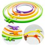 4 tailles - Cercle à broder en plastique - Kit de cercles à broder ronds colorés - En plastique - Cercle - Point de croix - Avec