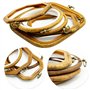 AMANDELIZABE Lot de 5 cercles à broder en plastique pour point de croix - Kit de broderie - Cadre de broderie - Rectangle rond o
