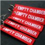 YONCONO Lot de 2 drapeaux de sécurité pour fusil de chasse, pistolet, étiquettes brodées, porte-clés à EMPTY CHAMBER – Compatibi