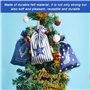 PRITOK Calendrier de l'Avent à remplir : 24 calendriers de l'Avent à remplir soi-même pour enfants, en tissu, calendrier de Noël