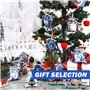 PRITOK Calendrier de l'Avent à remplir : 24 calendriers de l'Avent à remplir soi-même pour enfants, en tissu, calendrier de Noël