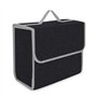 WEGREAT Organiseur de coffre de voiture : 30 x 17 x 29 cm Sac de coffre de voiture Organiseur de coffre en feutre Sac de rangeme