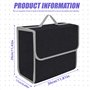 WEGREAT Organiseur de coffre de voiture : 30 x 17 x 29 cm Sac de coffre de voiture Organiseur de coffre en feutre Sac de rangeme