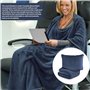 WIYETY Couverture de voyage avion - Coussin transformable 2 en 1 - Couverture d'avion portable avec fixation de valise - Pour bu