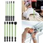 TOATELU Lot de 10 embouts de tournevis hexagonaux S2 100 mm avec tête magnétique puissante pour visseuse sans fil 1,5/2/2,5/3/4/