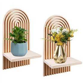 WIYETY Lot de 2 Supports Muraux en Bois