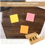 Boîte à Fiches en Bois: WIYETY Boîte à Fiches A8, Boîte de Rangement pour Cartes, Boîte Range Carte de Visite, Grande Capacité B