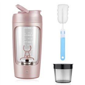 WIYETY Shaker électrique avec compartiment à poudre : 650 ml