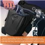 WANDGU Sac Banane Moto Hommes Femmes : Sac de Jambe et Sac Banane 2 en 1, Sac de Jambe Rigide Imperméable Sac de Jambe Sacoche d