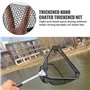 WANDGU Lot de 2 épuisettes de pêche pliables avec long manche, épuisette télescopique pour pêche, étang, piscine, jardin, plage,