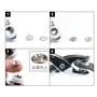 100 Ensembles Boutons-Pression Sans Couture O