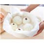 5 pièces Doublures en coton à vapeur Tapis en maille respirant Carré Tampon antiadhésif Friteuse à air Cuire à la vapeur Dumplin