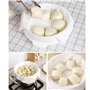 5 pièces Doublures en coton à vapeur Tapis en maille respirant Carré Tampon antiadhésif Friteuse à air Cuire à la vapeur Dumplin
