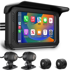 IXROAD Ecran Carplay Android Auto sans Fil pour Moto