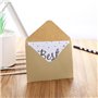 100 Pièces Enveloppe Kraft C6 Enveloppe Marron Petites Enveloppes Gommées Vintage 162 x 114 mm pour Enveloppe Cadeau Invitations
