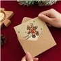 100 Pièces Enveloppe Kraft C6 Enveloppe Marron Petites Enveloppes Gommées Vintage 162 x 114 mm pour Enveloppe Cadeau Invitations