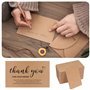 100 Pièces Carte Vierge en Papier Kraft A6 Carte en Papier Kraft Vintage Marron 15 x 10 cm Fiches Cartes Flash Cartes de Vœux Ca