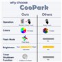 CooPark 3D Licorne Lights Fairy Illusion Lampe 16 Couleurs et Télécommande Optique Led Veilleuse Bureau LED Table Tactile Chevet