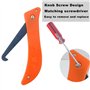YCNNBC Le kit de retrait de mastic en silicone, composé de 10 couteaux en acier et de 2 tournevis, offre une solution de nettoya