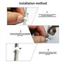 Kinsinder 600 pièces Câble Clips Rond avec Clou en Acier, Attaches de Câbles, Cavalier Cable Electrique pour la Maison ou le Bur