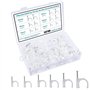 Kinsinder 110 pièces Rond Câble Clips avec Clou en Acier