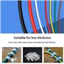 Kinsinder 110 pièces Rond Câble Clips avec Clou en Acier, Fixation Cable Electrique, Cavalier Cable Electrique pour la Maison ou