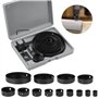 SHEENO 20 Pcs Kit Scies Cloches bi-métal en Acier Carbone 19-127mm Scie Cloche Coffret pour Bois, Plaque de Plâtre et Plaques de