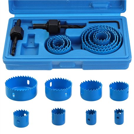 Knpwer Kit de 11 scies cloches en acier au carbone pour bois